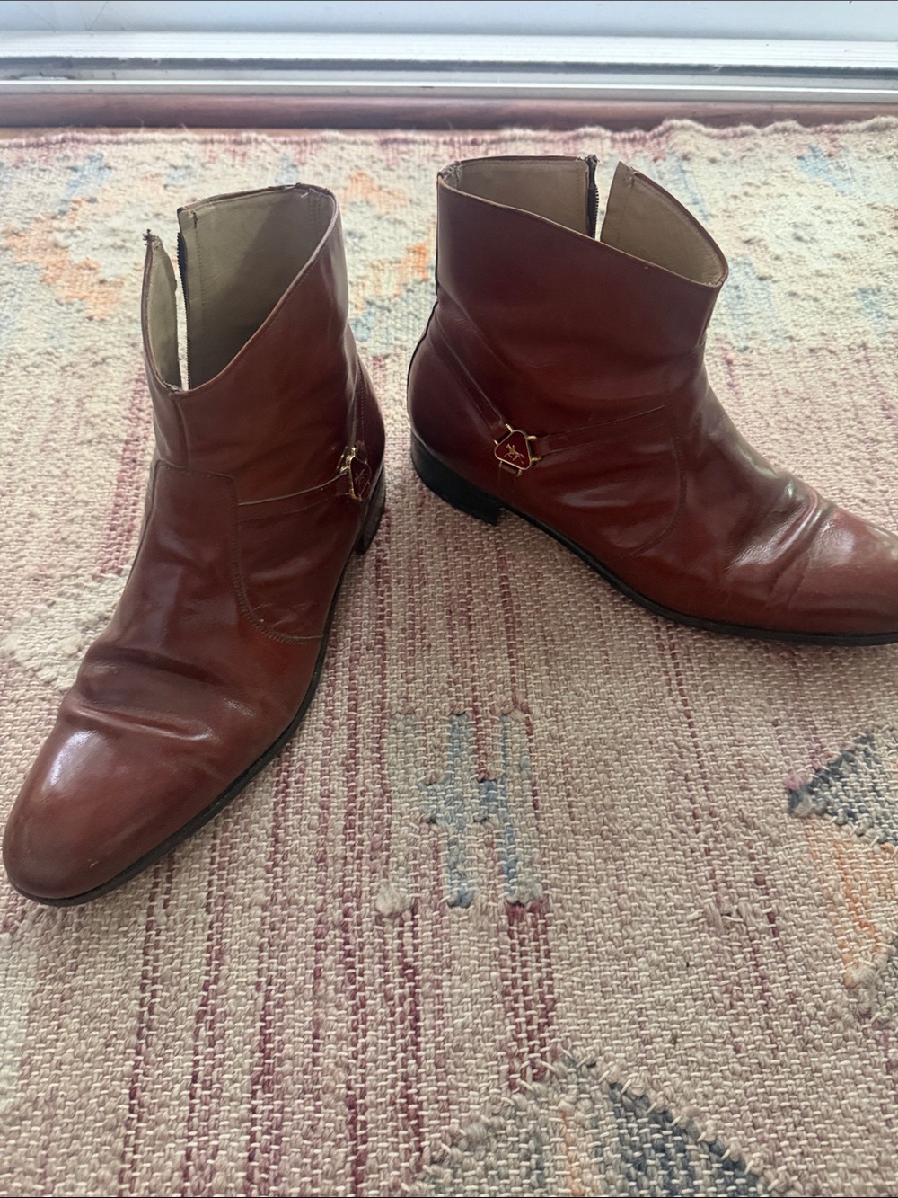 Men's Leather Ankle Boots in Brown